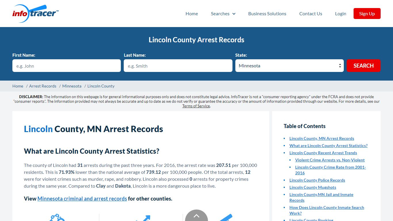 Lincoln County, MN Arrests, Mugshots & Jail Records - InfoTracer